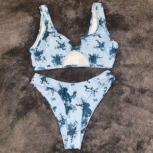 SHEIN TYE DYE MATCHING BATHING SUIT